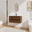 Meuble-lavabo mural 36 po avec lavabo en céramique