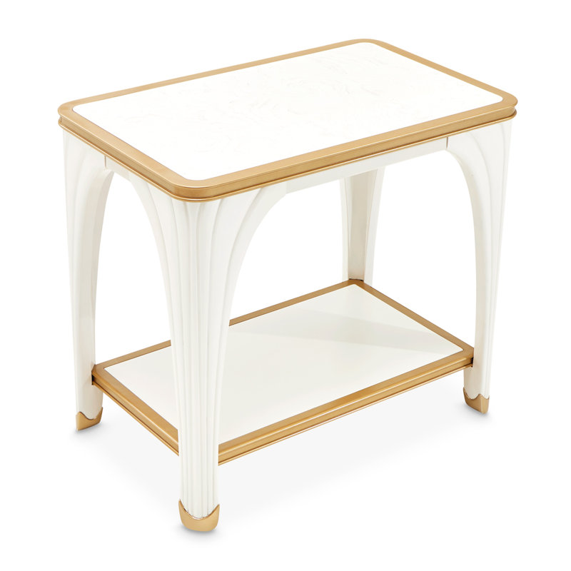 La Terrazza End Table, Cream