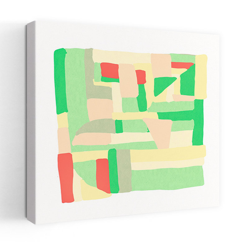 Art contemporain contemporain abstrait, H 18 po x l 18 po