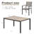Rectangular 6 - Person 59.06'' Long Patio Dining Set-711016390