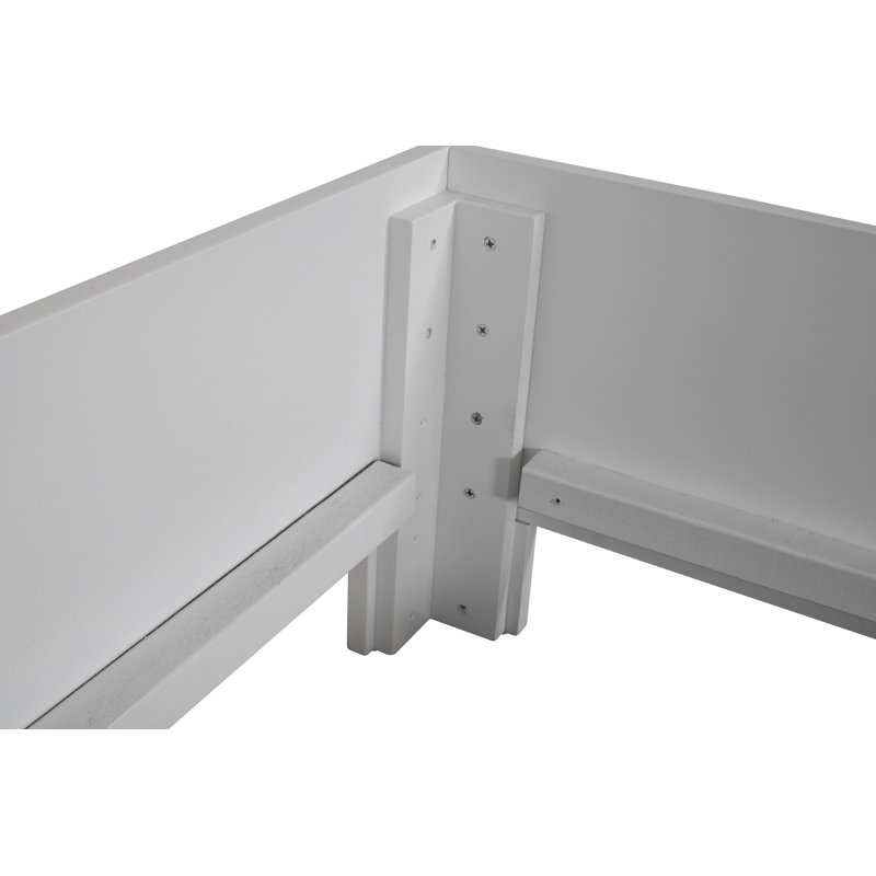 Infinity Low Profile Platform Bed, Twin, White