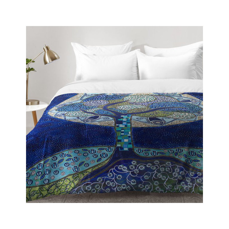 Ruby Door Modern & Contemporary Floral Comforter, King Comforter + 2 King Shams