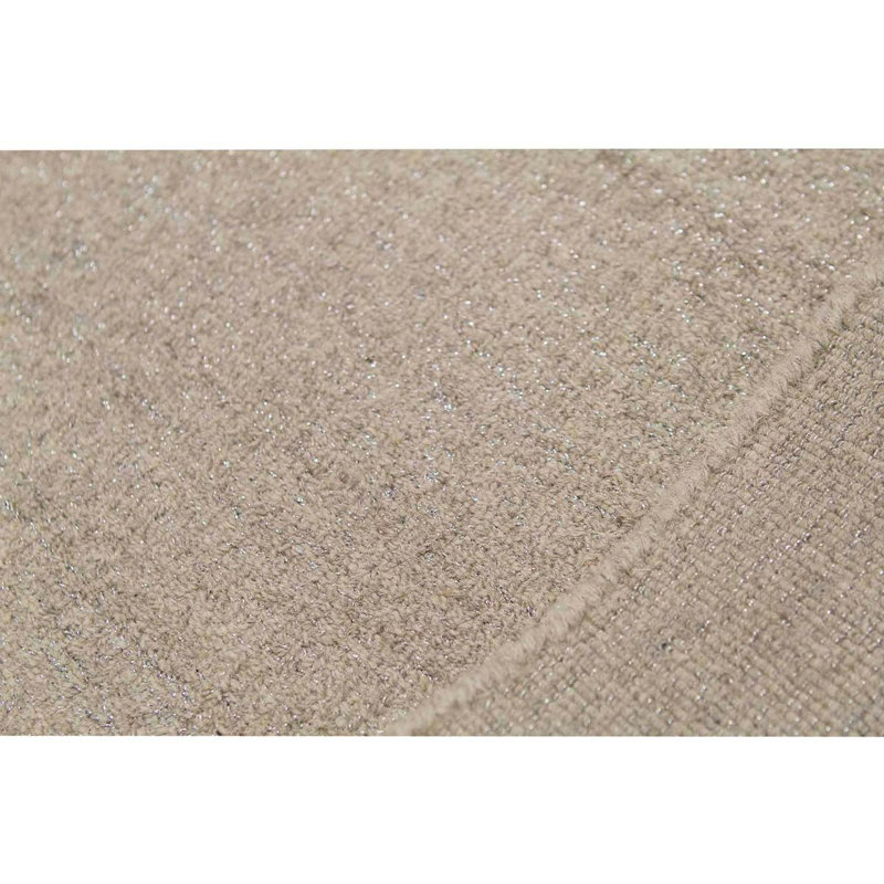 Tapis beige noué à la main de haute qualité