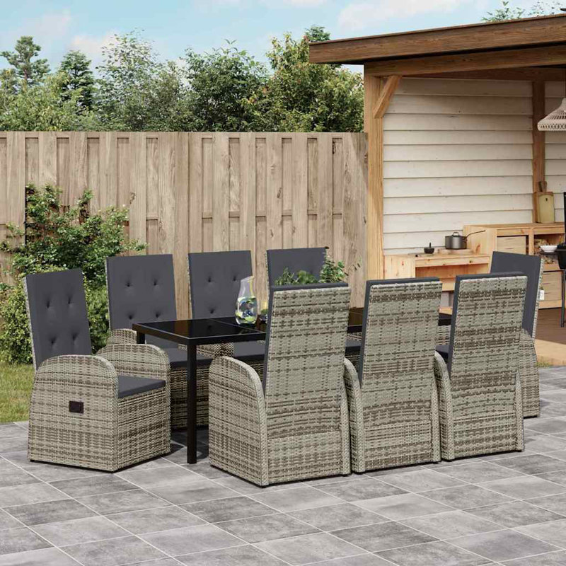 8 - Person Patio Dining Set with Rectangular Table