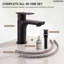 Robinet de salle de bain à un trou avec drain, robinet de salle de bain à poignée simple -115615238