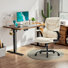 Ensemble de bureau pour travailler debout et à hauteur réglable avec fauteuil de direction
