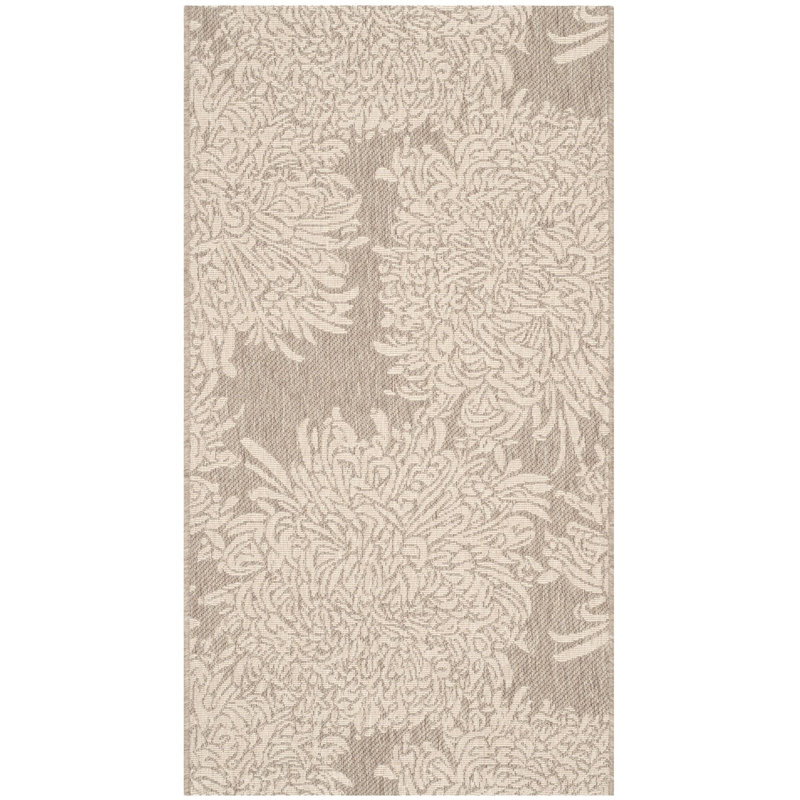 Tapis à motif floral Chrysanthemum Martha Stewart, Rectangle 4 pi x 5 pi 7 po