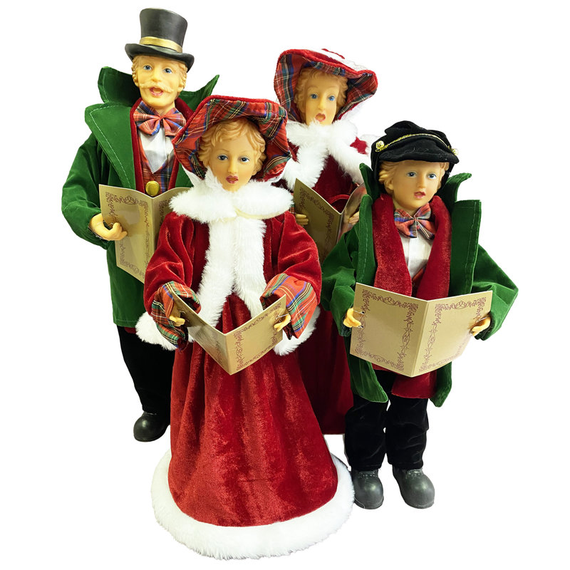Ensemble 4 pièces Dickens Carolers