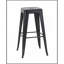 Tabouret à hauteur de comptoir de 30 pouces, ensemble de 2 tabourets de bar en métal sans dossier, non empilable, amovible et facile à assembler, conception peu encombrante pour îlot de cuisine / bar / café / salle à manger (noir mat)-619615424-619615428-619615432