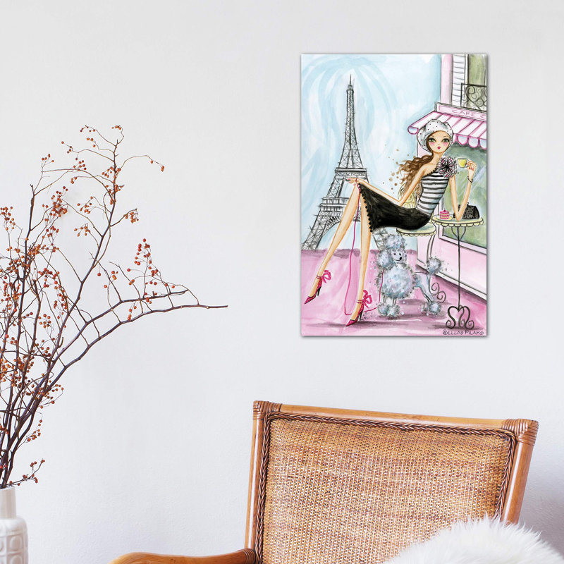 Paris 1 Piece Painting on Canvas, 66.04 cm H x 45.72 cm W x 3.175 cm D, No Framed