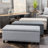 Storage With Charcoal Fabric Pattern - 18.68 In. W X H 41.44 D 27.12 Lb Charcoal For Bedroom Depth Width Height-1072961361