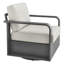  Chaise d'extérieur pivotante en aluminium avec coussins-953829539