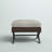 Boydston Polyethylene (PE) Wicker and Powder Coated Steel Outdoor Ottoman with Sunbrella® Cushion