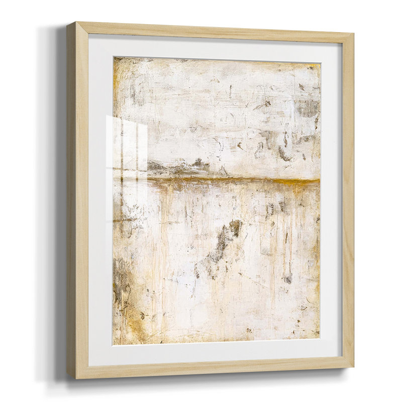 Blanc serein, Blanc, Papier avec cadre naturel