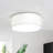 3-Light 12.59” Creamy White Linen Color Flush Mount Light
