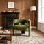 Fauteuil d'appoint rembourré en velours-129100765
