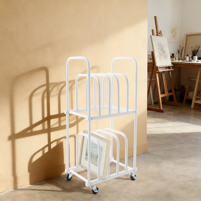 Organisateur mobile sur toile à deux niveaux pour studio d'art