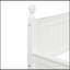 Lit de jour simple en bois avec lit gigogne simple (blanc)