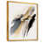 Toile avec cadre flottant or