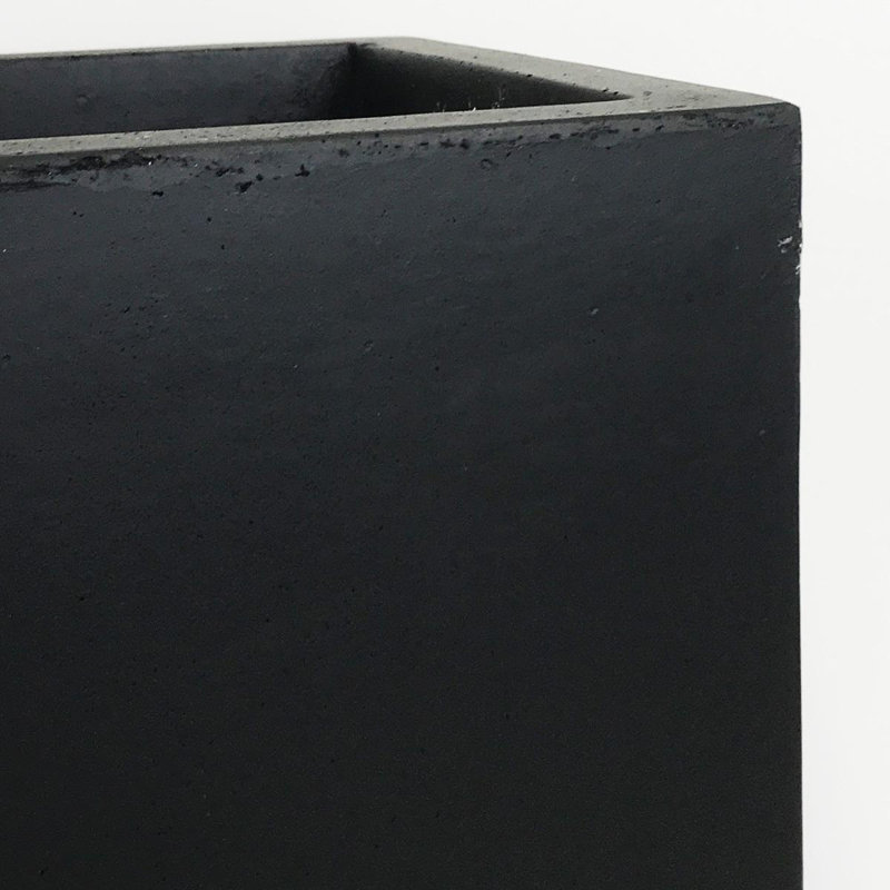 Window Flower Box Planter, Frostproof Outdoor Plant Pot, Narrow Garden Planter with Drainage Holes, Concrete Effect Windowsill Planter