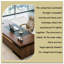 Bureau de direction rectangulaire haut de gamme en bois massif 86,61 "de style chinois-991571427