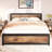Bed Frame With Headboard And Footboard, 14 Inch Bed Platform No Box Spring Needed-14511533-14511534