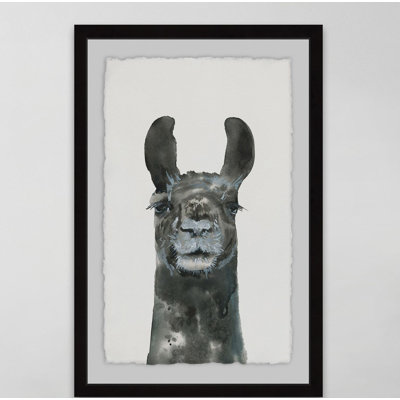 Older Llama - Single Picture Frame Painting