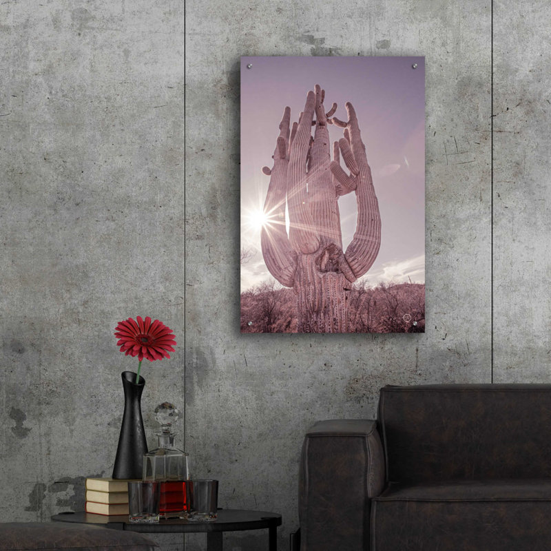 «Dusty Desert Saguaro» par Nathan Larson, H 36 po x l 24 po