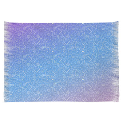 Tapis bleu/rose/vert dégradé rpg Mcguigan