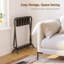 Porte-bagages, ensemble de 2, supports de valise pliables, noir