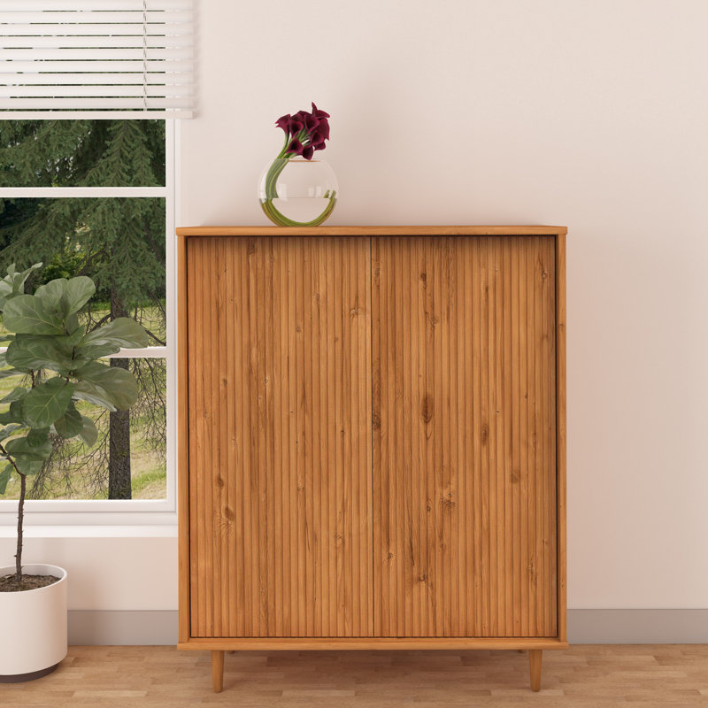 Boblitt 99cm Solid Wood Sideboard, Brown