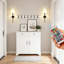 Ensemble de 2 appliques murales à piles à DEL, à intensité variable et à télécommande avec télécommande, aucun câblage requis, installation facile dans la chambre à coucher