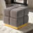 Square Storage Stool Ottoman