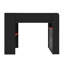 Lit mezzanine double avec bureau à hauteur réglable, garde-robe et lumière RVB-118612922