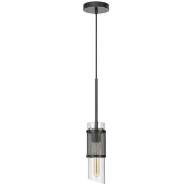 Luminaire suspendu cylindrique à 1 lumière