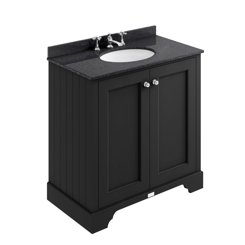 Bayswater 1637 mm Bathroom Vanity, Matt Black