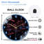 Horloge murale moderne en verre 12 po Futuristic Engine Room