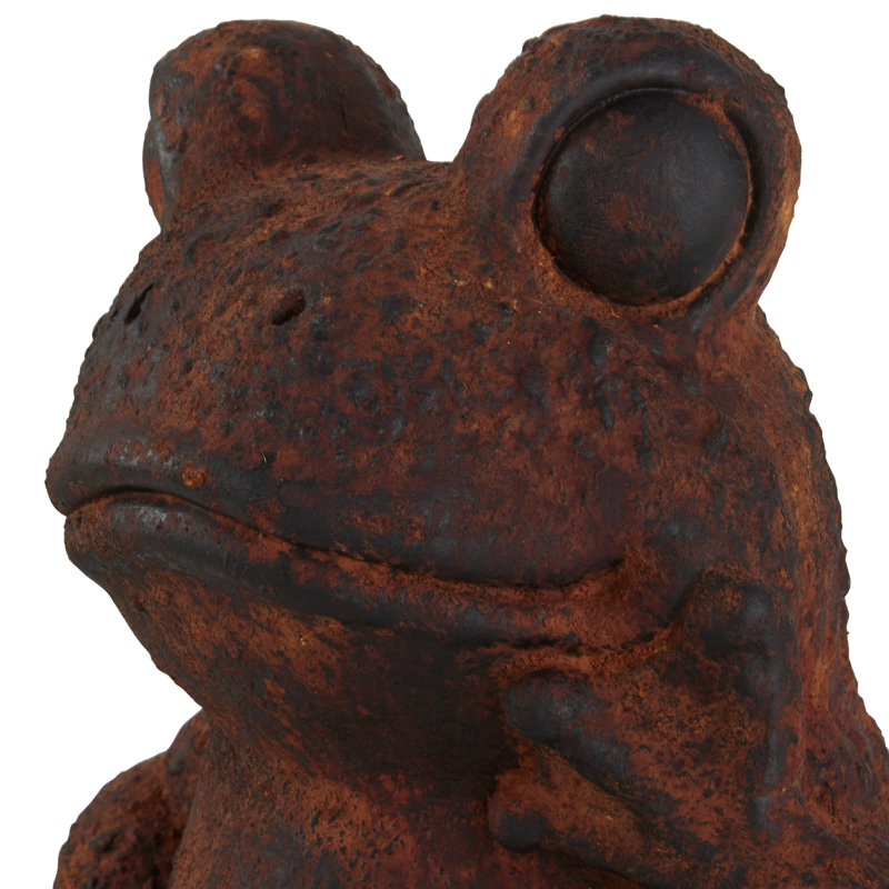 Statue de grenouille pensant en résine