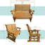 Fauteuil oscillant d'extérieur en bois Ruvimbo-275772954
