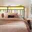 Floating Platform Bed with LED and Charging Station-415207655