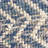 Pouf, 16x16x16 Cotton Wool Blend, Natural & Blue for Living Room | Natural | Wool