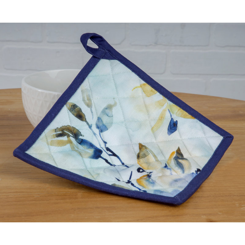 Maison d'Hermine Lazy Summer Days, ensemble de maniques 100 % coton - 20 x 20 cm