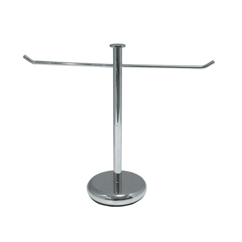 Porte-serviettes autoportant fluide, Chrome