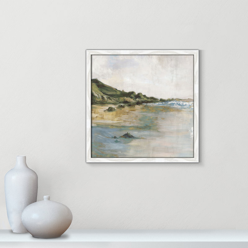 Impression «Tide’s Edge» par Casa Fine Arts, H 17 po x l 17 po x P 0,75 po, Reproduction encadrée blanche sans passe-partout