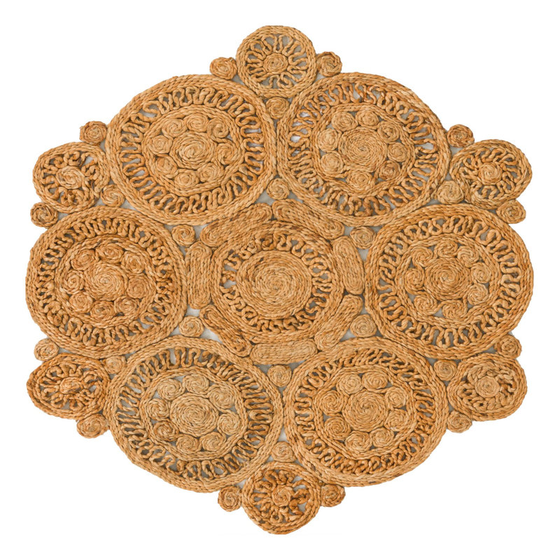 Fredric Floral Indoor Rug, Round 3'1"