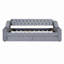 CanapÃ©-lit rembourrÃ© de taille double avec accoudoirs de rangement et port USB-768195474