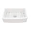 Évier de cuisine blanc en porcelaine blanche 33 x 21 x 10 pouces