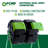 FCMP Outdoor HOTFROG 37 Gallon Dual Body Rotating Tumbling Composter Bin, Green
