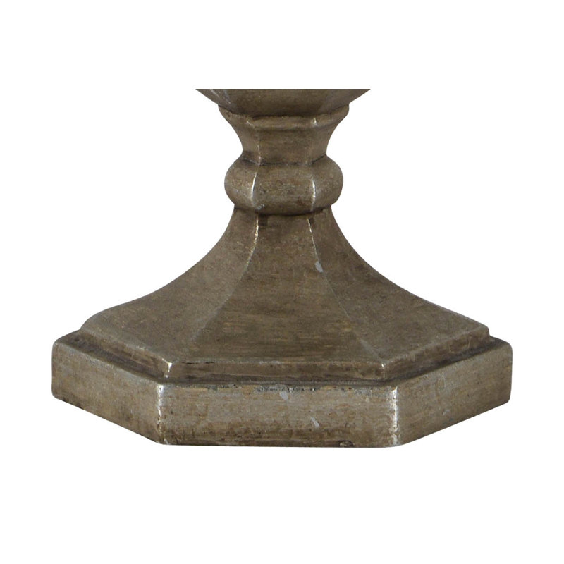 Lampe en étain brossé 33 po Thomasson