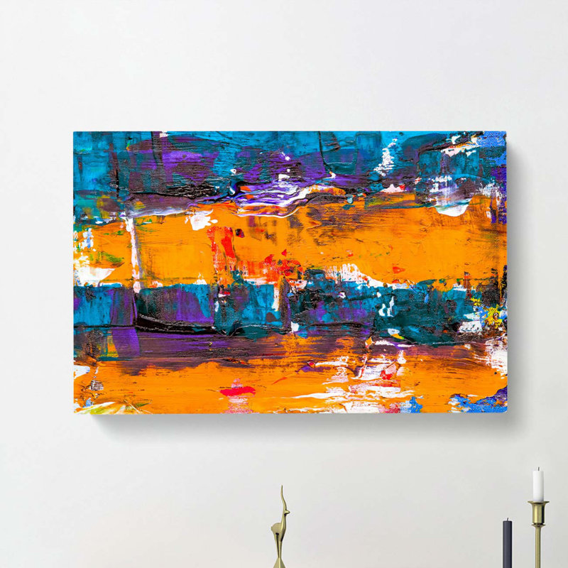 Abstract Art Painting Vol.66 by S.Johnson - Wrapped Canvas Painting, 60cm H x 91cm W x 3cm D